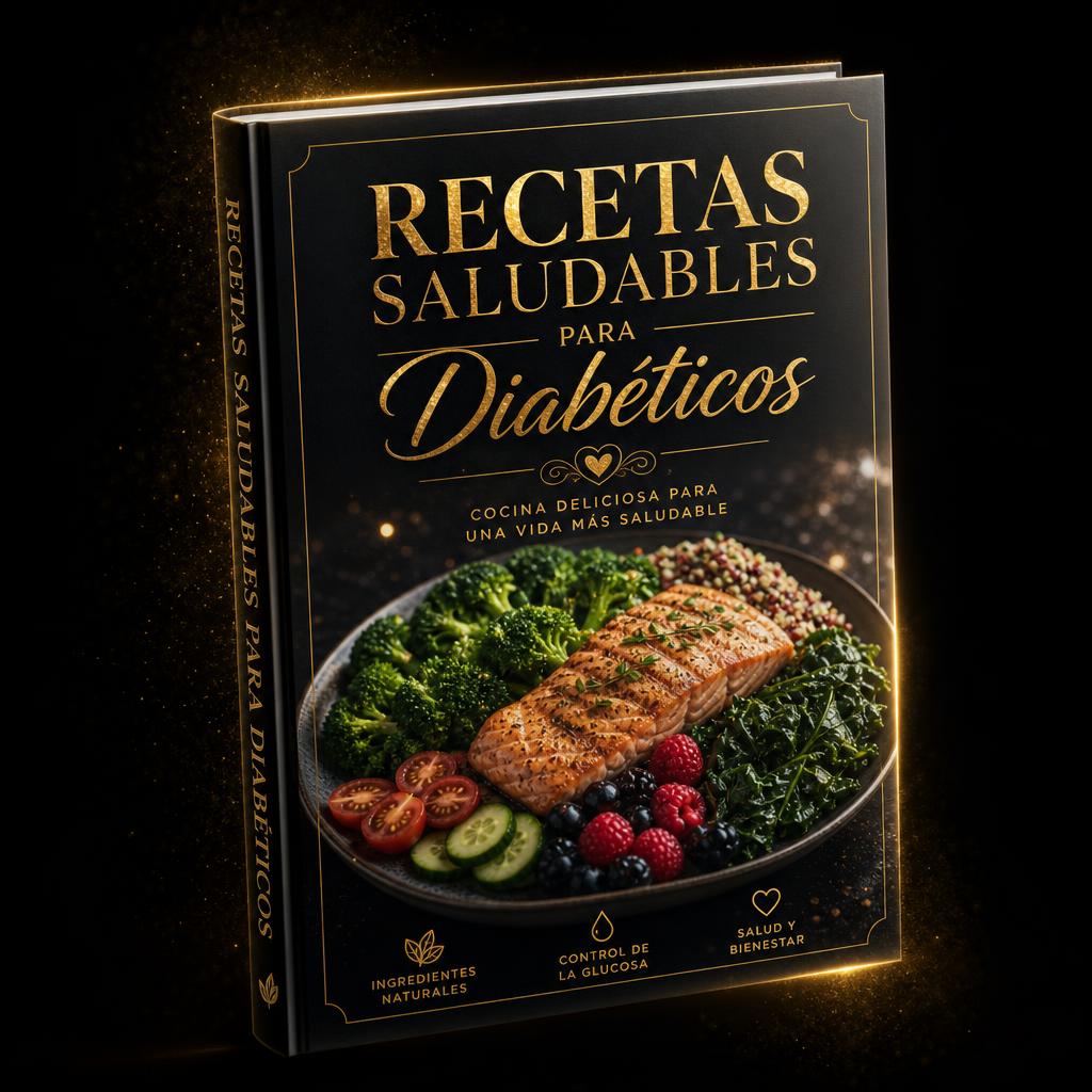 Portada del e-book Recetas Saludables para Diabéticos